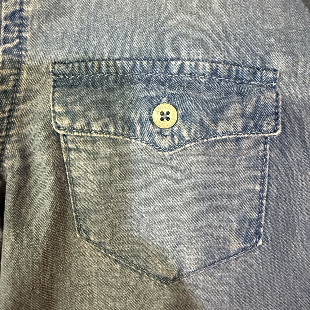 Levi's Girls Long Sleeve Button Up Denim Dress Size Small 🦋🌷 - Picture 7 of 10